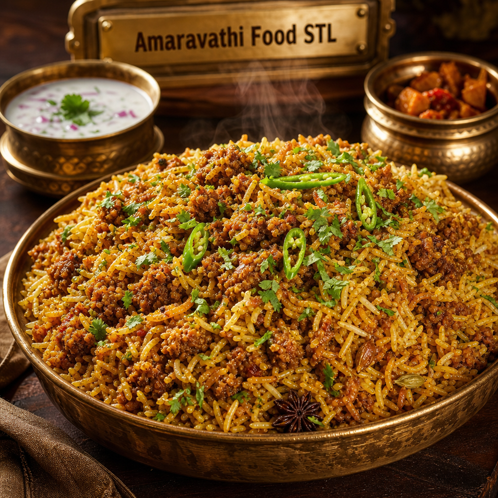 Mutton kheema fry pulav